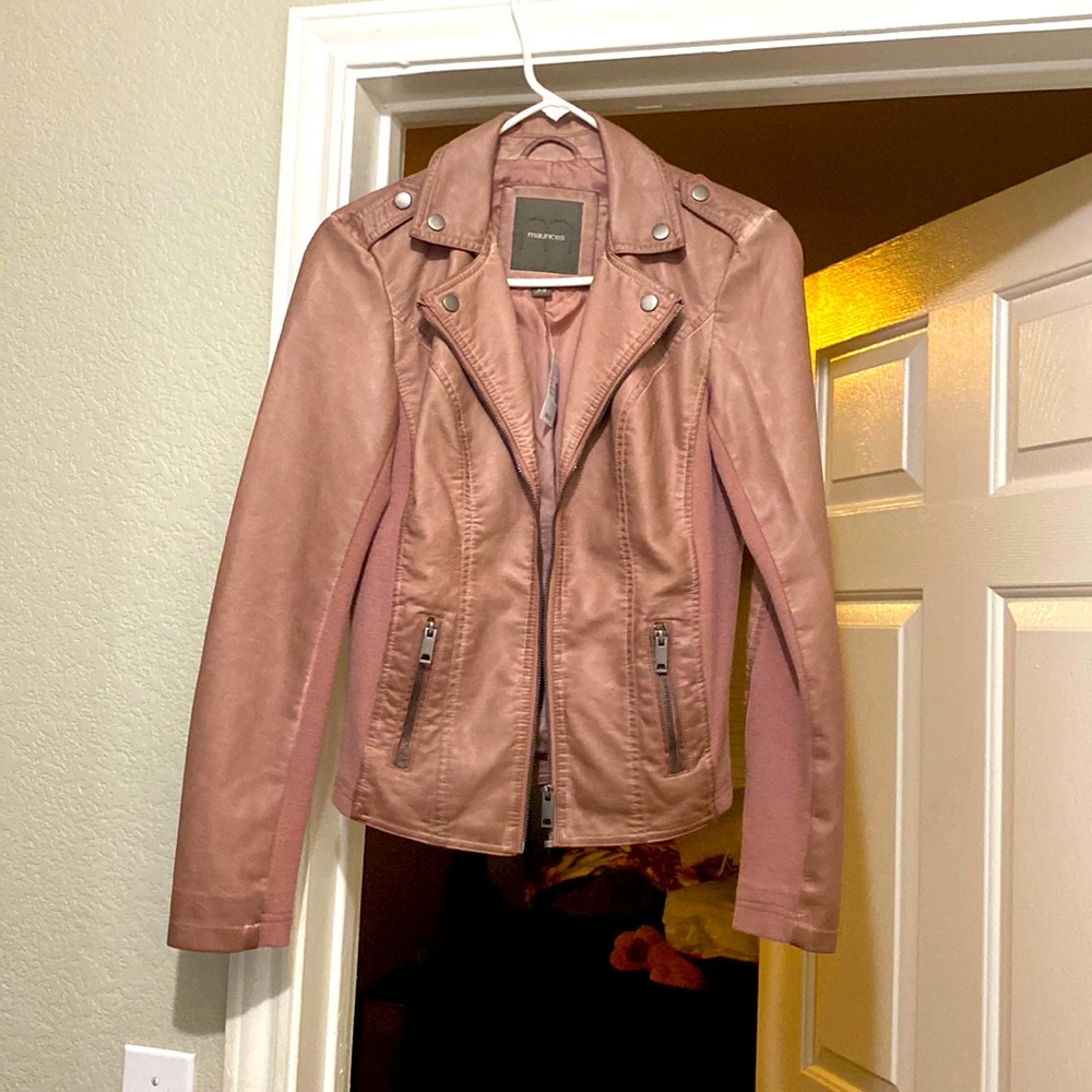 Mauve pleather jacket